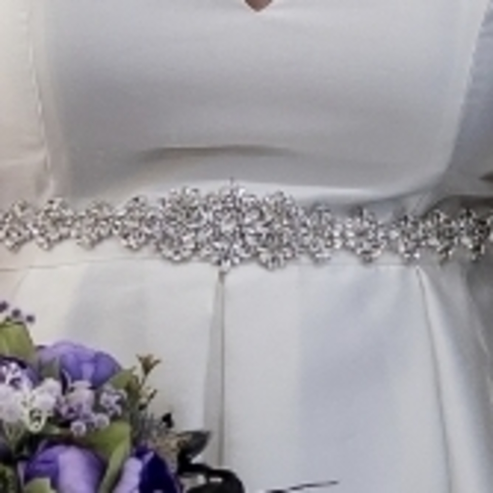 Crystal Sash Oleg Cassini David's Bridal